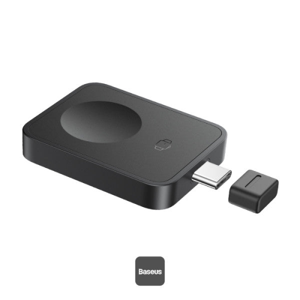 Baseus MagPro Magnetic Wireless Charger for Apple Watch 25W Type-C MagSafe-Compatible Portable Travel Charger - Black