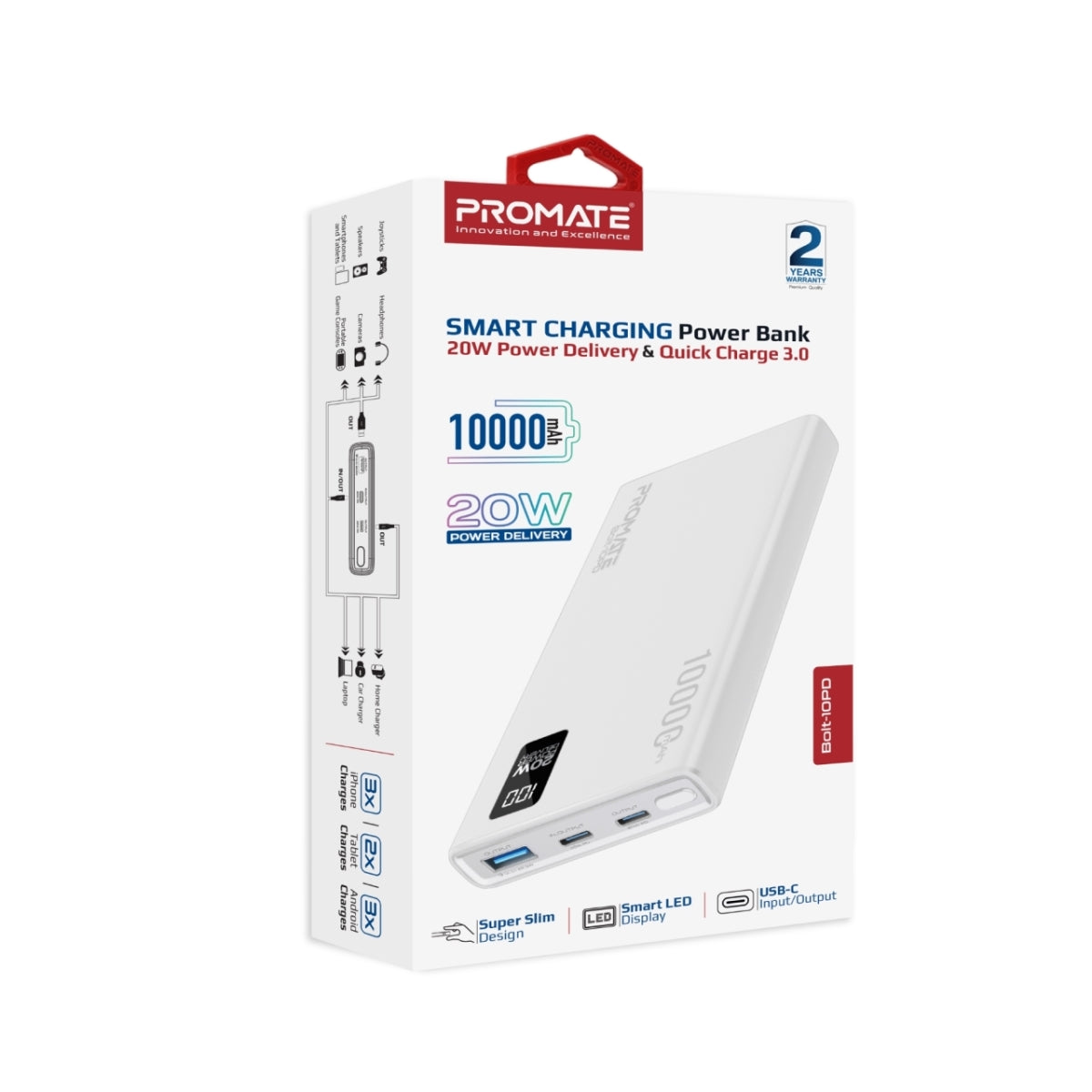 Bolt-10PD-White