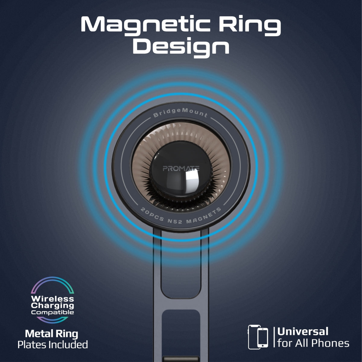 MagGrip™ 360° Rotatable Smartphone Holder AC Vent Mount