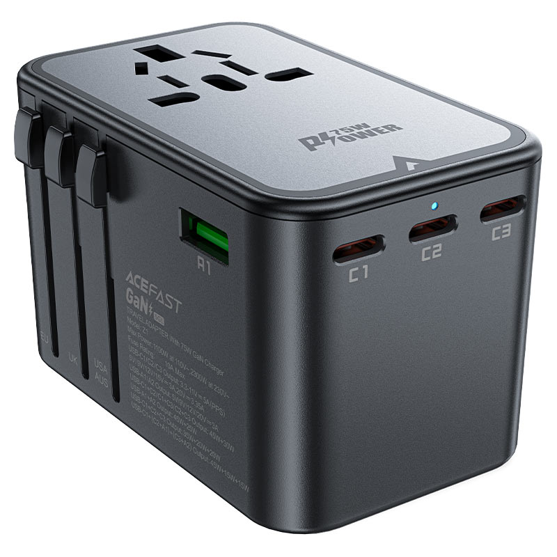 Charging Adapter Z1 2300W + PD75W GaN (3xUSB-C+2xUSB-A)