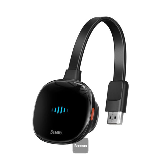 Baseus Wireless Display Dongle WiFi Portable Display Receiver 1080P HDMI Meteorite Shimmer 2 black Compatible with iOS iPhone iPad Mac Android Smartphones Windows TV Laptop
