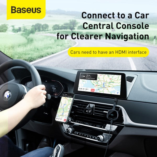 Baseus Wireless Display Dongle WiFi Portable Display Receiver 1080P HDMI Meteorite Shimmer 2 black Compatible with iOS iPhone iPad Mac Android Smartphones Windows TV Laptop