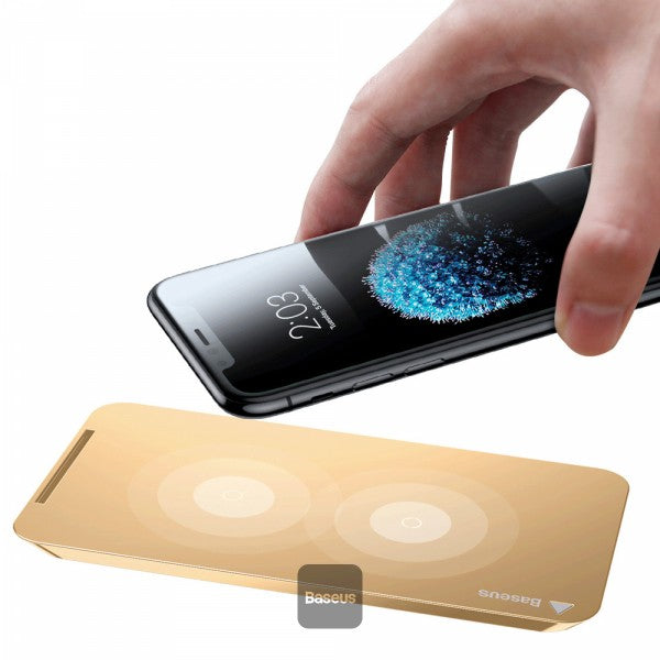 Baseus multifunctional wireless charging pad for phone with desktop holder（With Type-C cable）Gold