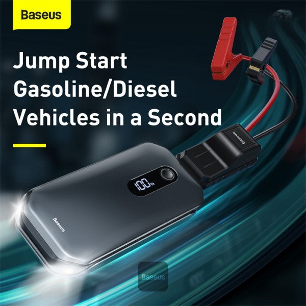 Baseus Power Starter Super Energy Car Jump Starter 12000 mAh 12 V (1000 A   600 A) black
