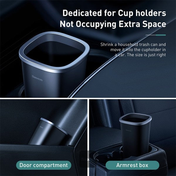 Automotive Garbage Can Mini Trash Bin Rubbish Bin Portable Car Trash Can (Including 90Pcs Rubbish Bags)