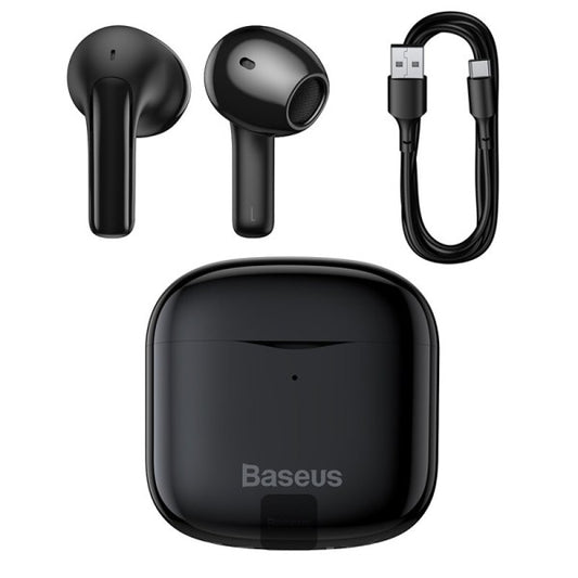 Baseus Bowie E3 Bluetooth Headphone Wireless Headphones TWS earphones Fast charging 006 second delay Location APP Black