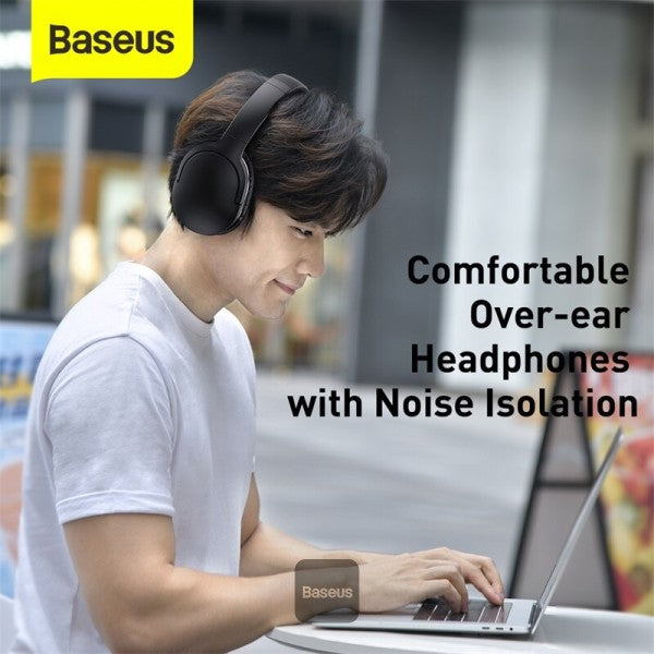 Baseus D02 Pro Wireless Headphones Sport Earphones with Audio Cable for iPhone Tablet Laptop Headset Ear Buds