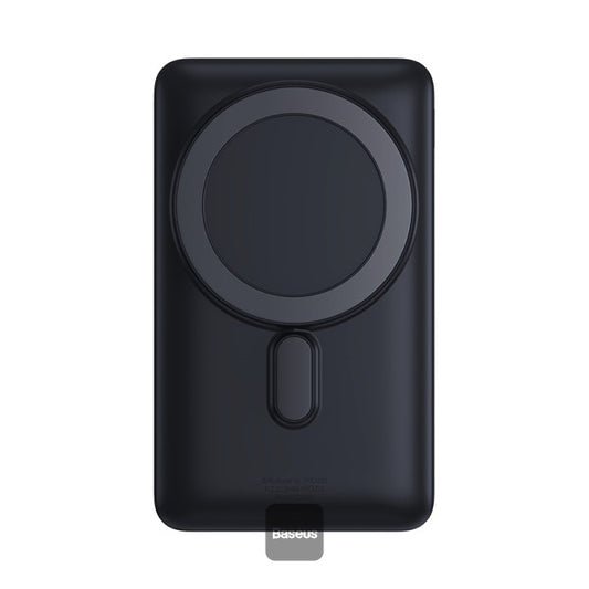Baseus Magnetic Bracket Wireless Fast Charge Power Bank 10000mAh 20W Blue (With Baseus Xiaobai series fast charging Cable Type-C to Type-C 60W(20V 3A) 50cm black)