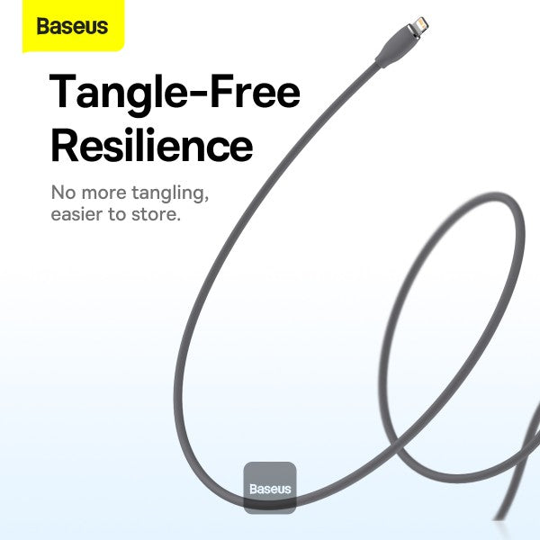 Baseus Jelly Liquid Silica Gel Fast Charging Data Cable Type-C to iP 20W 12m Black