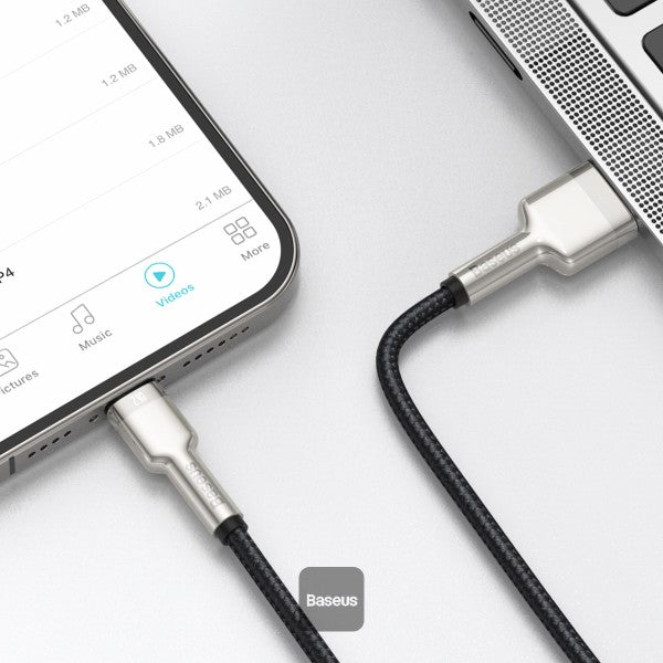 Baseus Cafule Series Metal Data Cable USB to Lightning 24A 1M - Black