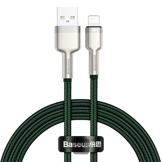 Baseus Cafule Series Metal Data Cable USB to Lightning 24A 1M - Green