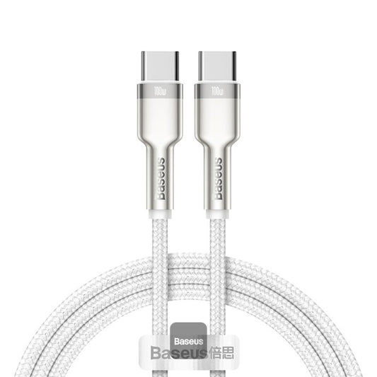 Baseus Cafule Series Metal Data Cable Type-C to Type-C 100W 1M - White