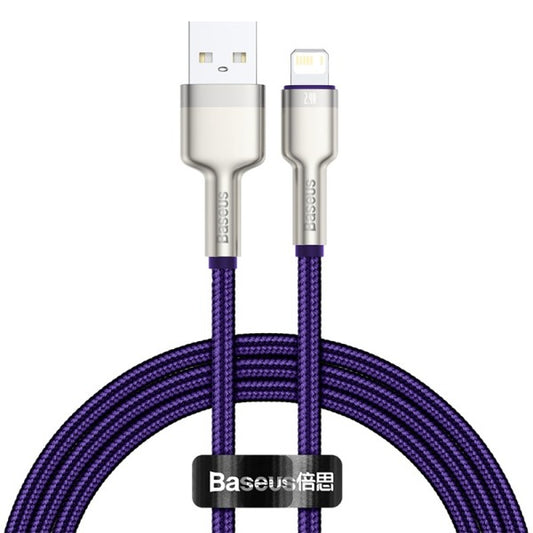 Baseus Cafule Series Metal Data Cable USB to Lightning 24A 1M - Purple