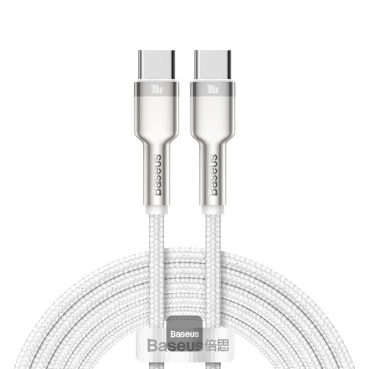 Baseus Cafule Series Metal Data Cable Type-C to Type-C 100W 2M - White