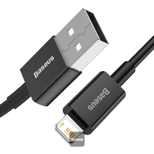 Baseus Superior Series Fast Charging Data Cable USB to iP 24A (2m) Black