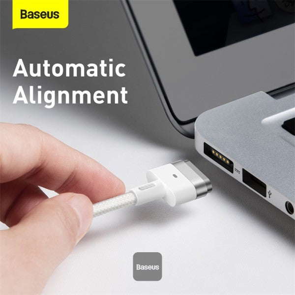 Baseus Zinc Magnetic Series iP Laptop Charging Cable Type-C to T-shaped Port 60W (2m) White