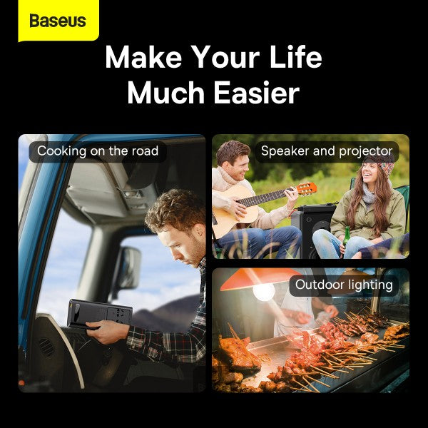 Baseus Car Power Inverter 500W DC 12V 24V To AC 220V Pure Sine Wave Converter Inverters USB Type C Charger Adapter Inverter (CN EU)