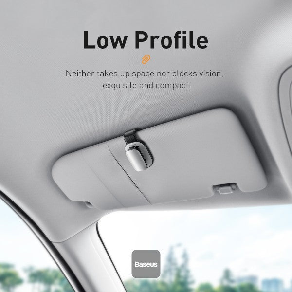 You said: Baseus Car Glasses Holder Car Visor Sunglass Holder Universal Auto Visor Glasses Organizer Clips - Silver