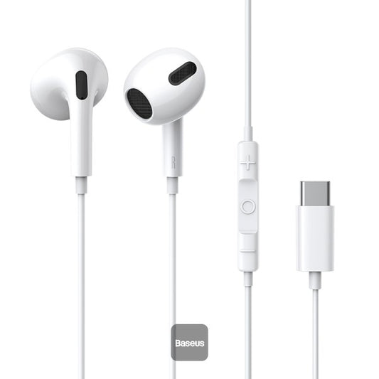 Baseus Encok Type-C lateral in-ear Wired Earphone C17 - White