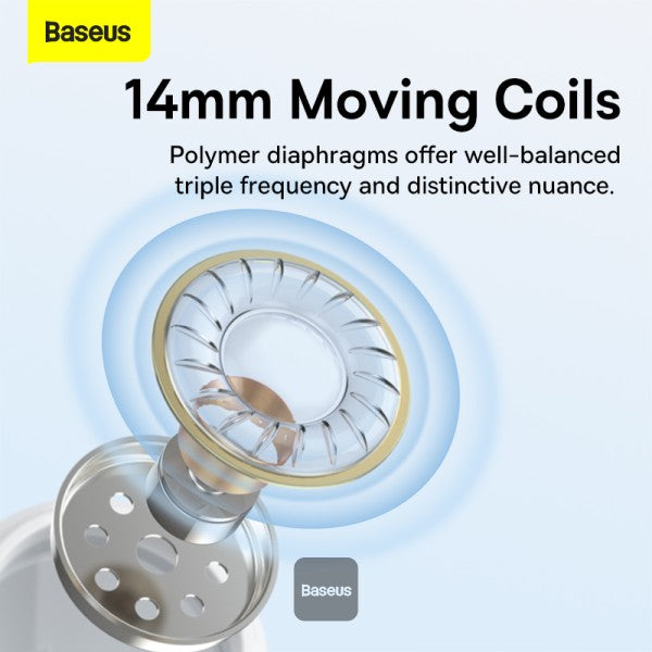 Baseus Encok Type-C lateral in-ear Wired Earphone C17 - White