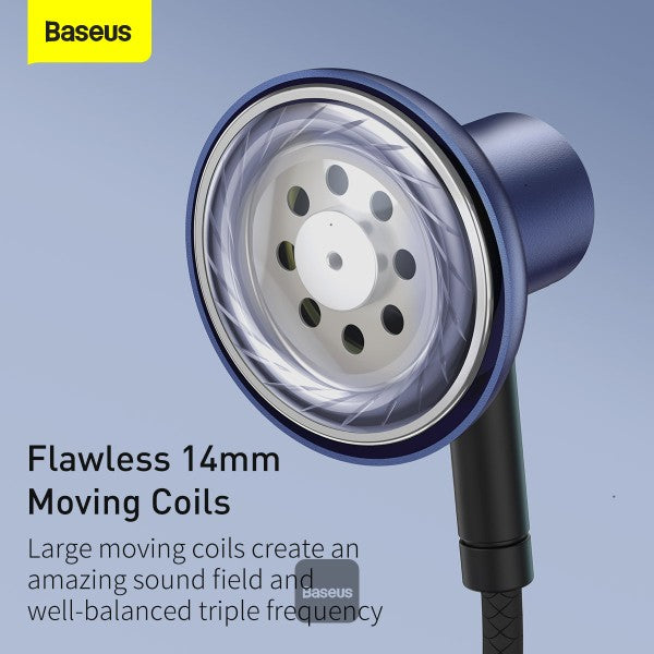 Baseus Encok 35mm Wired Earphone H19 Black