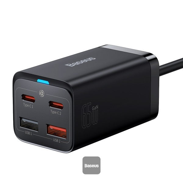 Baseus 65W GaN3 Pro USB Charger PD Fast Charger Adaptor Desktop - For iPhone 12 13 11 Xiaomi Tablets Mobile Phone