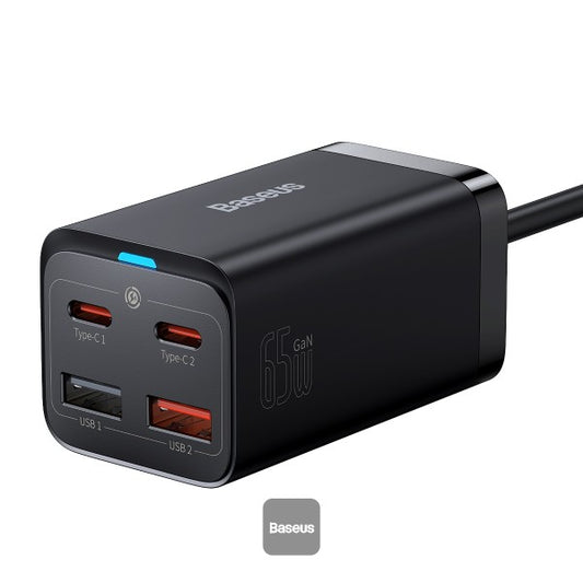 Baseus 65W GaN3 Pro USB Charger PD Fast Charger Adaptor Desktop - For iPhone 12 13 11 Xiaomi Tablets Mobile Phone