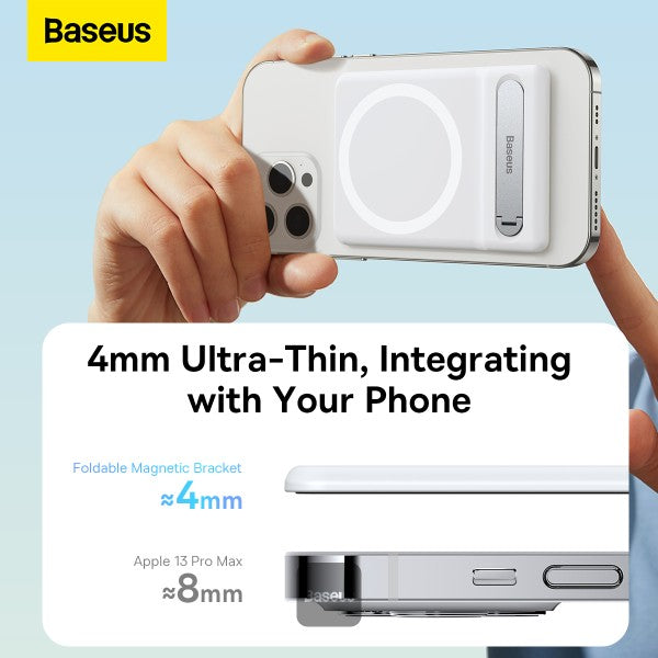 Baseus Foldable Magnetic Phone Holder Stand For iPhone 13 12 Pro Max Flexible Adjustable Desk Desktop Cell Phone Holder Bracket