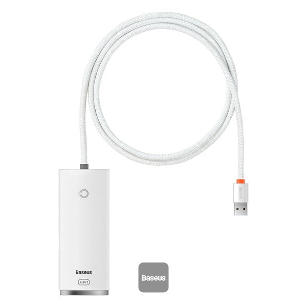 Baseus Lite Series 4-Port Type-C Hub Adapter (USB-A to USB304) White