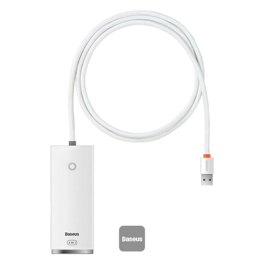 Baseus Lite Series 4-Port Type-C Hub Adapter (USB-A to USB304) White