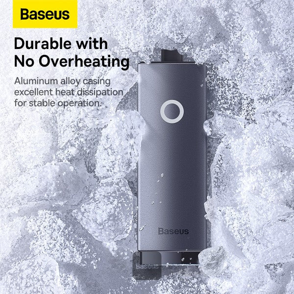 Baseus Lite Series RJ45 Lan Port Ethernet Adapter  Type-C to RJ45 LAN Port 1000Mbps Hub - Grey