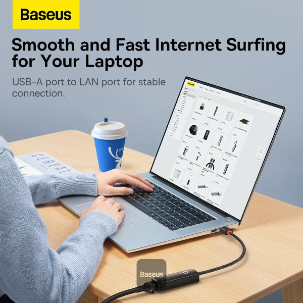 Baseus Lite Series RJ45 Lan Port Ethernet Adapter