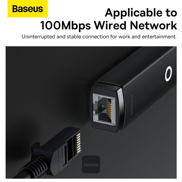 Baseus Lite Series RJ45 Lan Port Ethernet Adapter