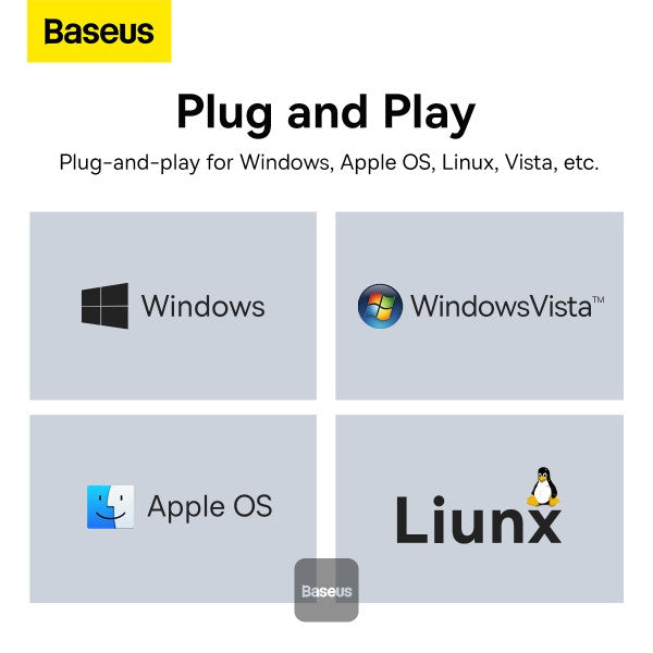 Baseus Lite Series RJ45 Lan Port Ethernet Adapter