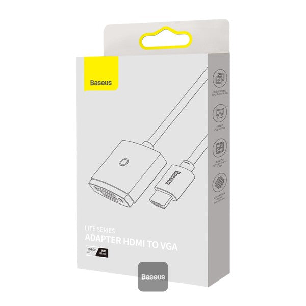 Baseus Lite Series Adapter HDMI to VGA Black
