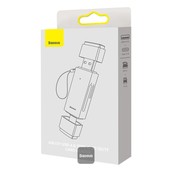 Baseus Card Reader Dual Output USB-A & Type-C to SD TF Card Reader