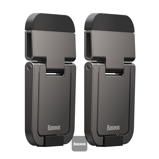 Baseus Slim Laptop Kickstand (2 PCS) Compact Durable Heat Dissipation Adjustable Viewing Angle - Black