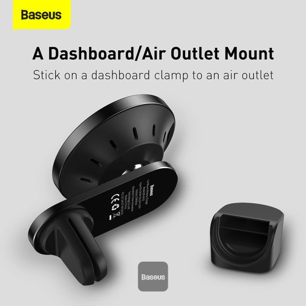 Magnetic Absorption Wireless Car Charger Fast Charging Compatible with Mag-Safe Car Charger Dashboard Air Vent Mount Compatible with iPhone 13 13 Pro 13 Pro Max 12 12 Pro 12 Pro Max Black