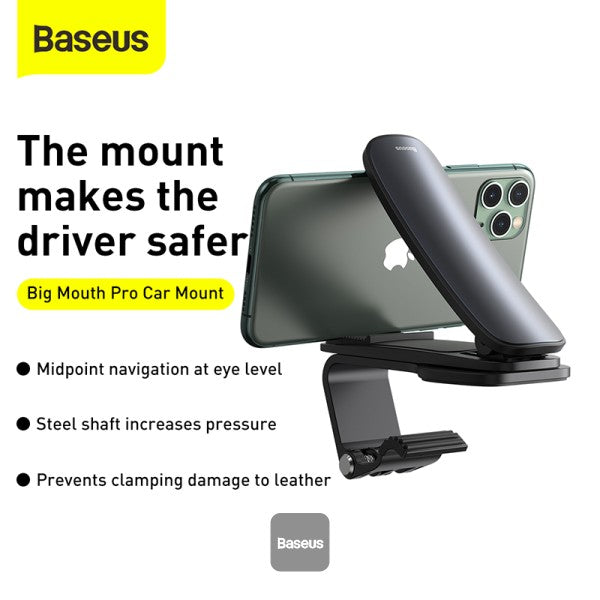 Baseus Big Mouth Pro Car Holder Center Console Mount Car Bracket Black