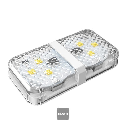 Baseus 4Pcs 6 LEDs Car Door Warning Light Safety Anti-collision Flash Lights Wireless Magnetic Signal Lamp