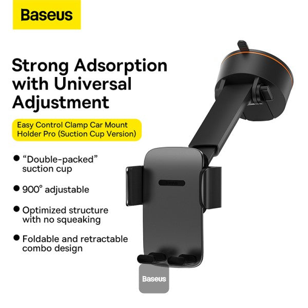 Baseus Easy control Clamp Car Mount Holder (Suction Cup Version)