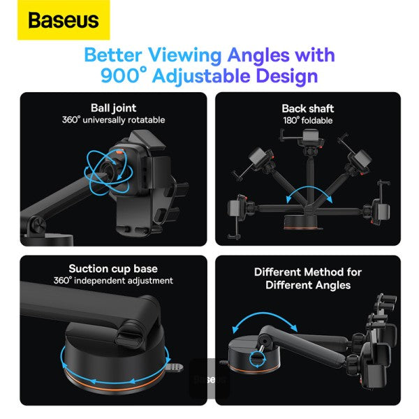 Baseus Easy control Clamp Car Mount Holder (Suction Cup Version)