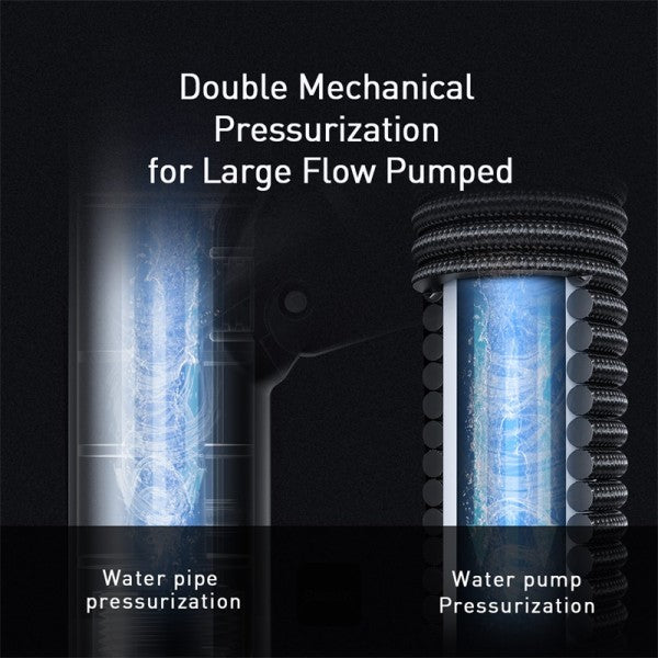 Baseus Car Washer Gun High Pressure 15 Meters Hose Cleaner Cars Foam Wash Spray Guns For Auto Garden Shower Cleaning Washing Tools
