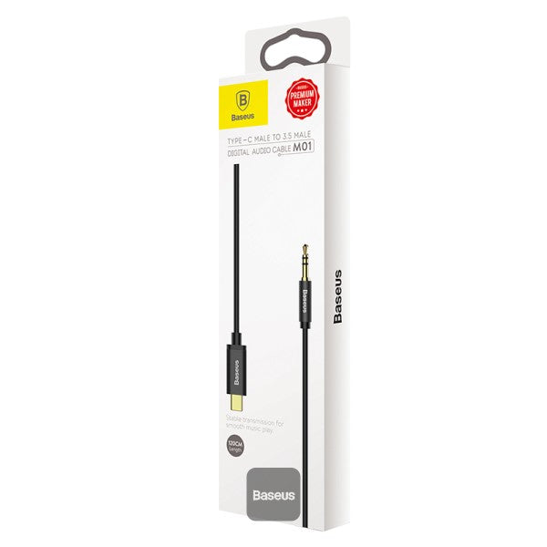 Baseus Type-C to Digital Audio Cable AUX M01 (Stable Transmission for Smooth Play) - Black