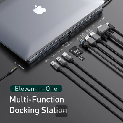 Baseus 11 in 1 HUB Enjoyment Series USB Type-C Docking Station Gray