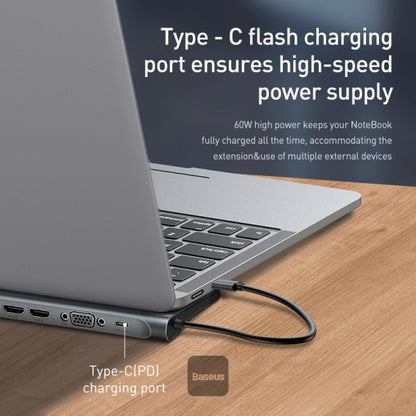 Baseus 11 in 1 HUB Enjoyment Series USB Type-C Docking Station Gray
