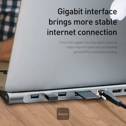 Baseus 11 in 1 HUB Enjoyment Series USB Type-C Docking Station Gray