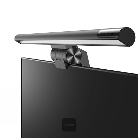 Baseus Monitor Light Bar - USB Powered Eye-Protection Dimmable Brightness & Color Temp Screen Clamp Design for E-Reading & Workstation - Black