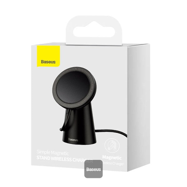 Baseus Magnetic Wireless Charger Phone Holder For iPhone 13 iPhone 12 Pro Max Wireless Charging Detachable Desktop Phone Holder