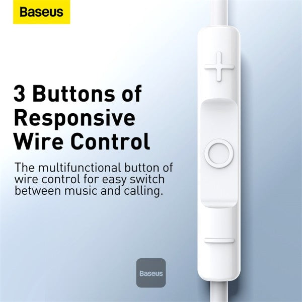 Baseus Encok H17 Wired Earphone In Ear Headset With Mic Stereo Bass Sound 35mm Jack Earphone Earbuds Earpiece For iPhone Samsung Xiaomi
